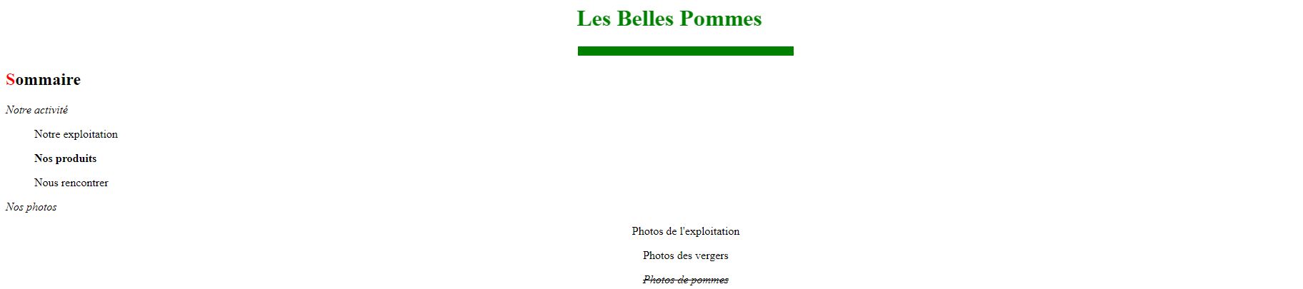 Les belles pommes