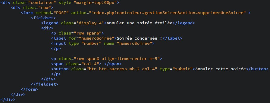 Les soirées étoilées