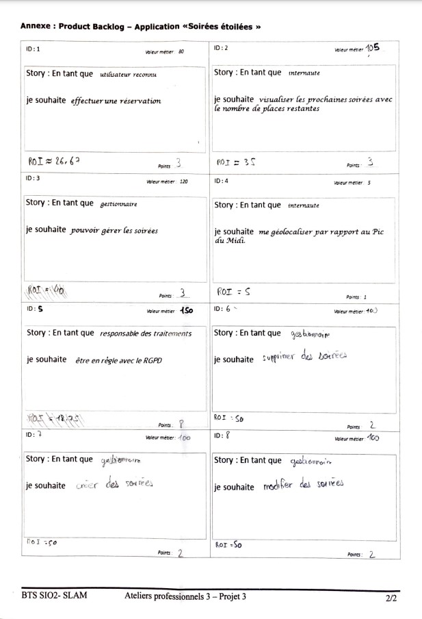 Les soirées étoilées